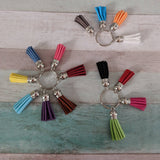 Tassel key chain, bridesmaid gifts, purse charm, gift for women, gift for her, monogram keychain, key fobs, girl keyring, teen gifts,