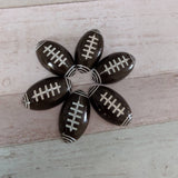 Rugby ball earrings, stud earrings, statement earrings, rugby mum gifts, rugby inspired, rugby coach gifts, gifts for sports lovers