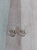 Dove earrings, bird jewellery, bird earrings, wedding earrings, wedding gifts, bridesmaid earrings, bird watcher gifts, animal earrings