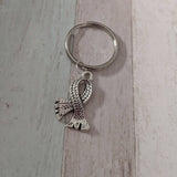 Scarf keychain, winter accessories, stocking fillers, stocking stuffers, gifts for her, personalised keyring, Christmas keyring, wizard gift