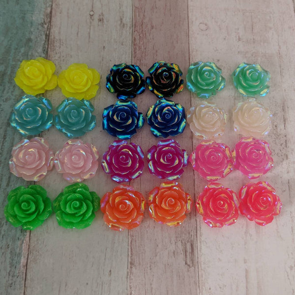 Rose earrings, flower earrings, rose jewellery, stud earrings, teen gifts, gifts for her, cute earrings, girl gifts, floral earrings,