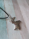 Stag necklace, deer necklace, deer jewellery, animal jewellery, animal gifts, birthday gifts, sister gifts, stag jewellery, elk necklace