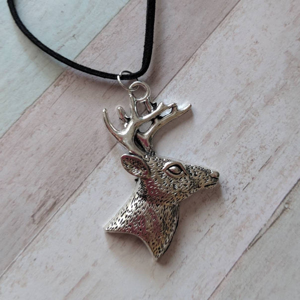 Stag necklace, deer necklace, deer jewellery, animal jewellery, animal gifts, birthday gifts, sister gifts, stag jewellery, elk necklace