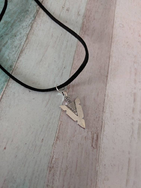 Arrowhead necklace, tribal necklace, tribal jewelry, weapon necklace, geek necklace, geek jewelry, historical jewelry, gamer gifts,