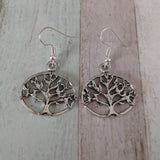 Tree of life earrings, yoga jewelry, yoga earrings, spiritual gifts, spiritual jewelry, gifts for her, nature lover gifts, gardening gifts,