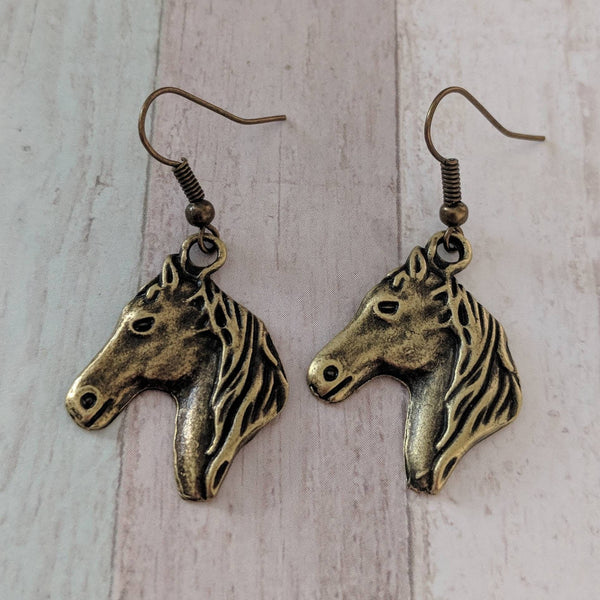 Horse earrings, horse jewellery, horse rider gifts, horse gifts, gifts for her, animal jewellery, animal earrings, sister gifts, bff gifts