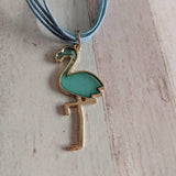 Flamingo necklace, flamingo jewelry, kawaii jewelry, gifts for her, beach jewellery, summer jewellery, flamingo lovers, bff gifts,