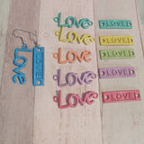 Love earrings, kawaii earrings, kawaii jewelry, Kei jewelry, girlfriend gifts, valentines gifts, novelty earrings, friends gifts, punk gifts