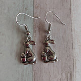 Rabbit earrings, Easter gifts, rabbit jewelry, Easter earrings, gifts for her, animal jewellery, sister gifts, animal earrings, bunny gifts