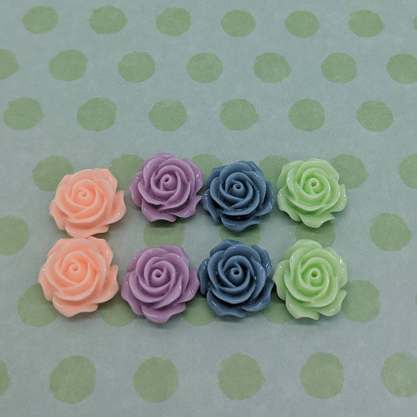 Rose earrings, bridesmaid earrings, bridesmaid jewelry, gifts for her, flower earrings, stud earrings, bridesmaid gifts, gardener gifts