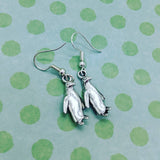 Penguin earrings, penguin jewellery, bird earrings, zoo keeper gifts, wildlife vet gifts, gifts for bird lovers, gifts for penguin lovers,