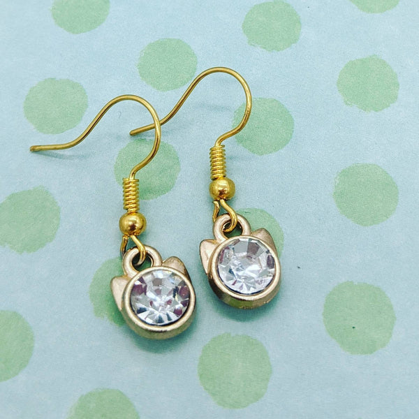 Cat earrings, cat jewellery, animal earrings, kitten earrings, cat lover gifts, gifts for her, cat gifts, mum gifts, crazy cat lady,