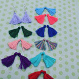 Tassel earrings, teen gifts, tassel gifts, summer earrings, summer jewellery, gifts for her, birthday gifts, sister gifts, cute earrings