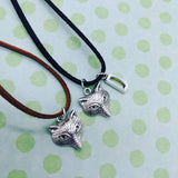 Fox necklace, fox jewelry, fox lover gifts, charm necklace, animal necklace, animal jewellery, sister gifts, bff gifts, woodland animals,
