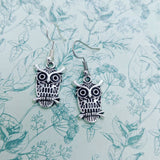 Owl earrings, owl jewellery, owl lover gifts, bird earrings, bird lover gifts, bird jewelry, sister gifts, bff gifts, bird watcher,
