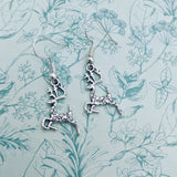 Reindeer earrings, Christmas earrings, novelty earrings, Christmas jewelry, festive earrings, stocking fillers, Rudolf earrings, sister gift