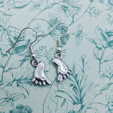 Feet earrings, novelty earrings, novelty gifts, novelty jewelry, fun earrings, sister gifts, charm earrings, bff gifts, feet jewelry,