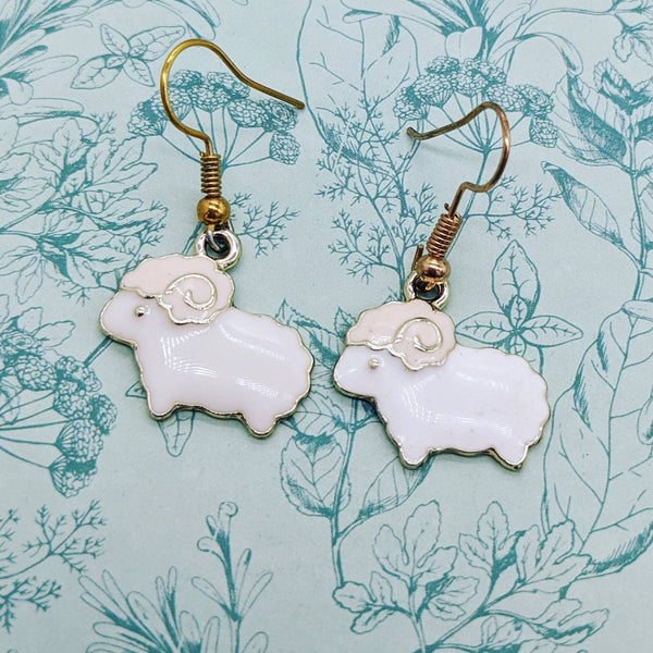 Sheep earrings, sheep jewellery, animal earrings, animal jewellery, gifts for her, farmer gifts, farm animal earrings, sheep gifts,