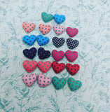 Heart earrings, heart jewellery, stud earrings, heart studs, sister gifts, girlfriend gifts, bff gifts, heart gifts, stocking stuffers