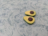 Avacado earrings, avacado gifts, avacado jewelry, fruit earrings, fruit jewelry, sister gifts, bff gifts, stud earrings, statement earrings