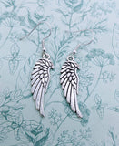Angel wing earrings, angel wing jewelry, guardian angel gifts, charm earrings, sister gifts, bff gifts, gifts for her, keepsake gifts,