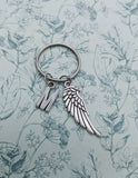 Angel wing keyring, personalised gifts, keepsake gifts, remembrance gifts, bff gifts, guardian angel gifts, angel gifts, memorial gifts,