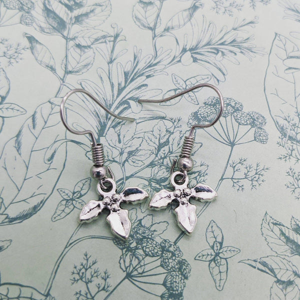 Holly earrings, Christmas earrings, Christmas jewelry, Christmas lover gifts, stocking fillers, festive earrings, festive jewellery,