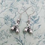 Acorn earrings, acorn jewellery, autumn earrings, birthday gifts, mum gifts, charm earrings, nature gift, woodland accessories, gift ideas,