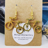 Bike earrings, cyclist earrings, cyclist gifts, french earrings, sport earrings, gifts for her, girl earrings, friend gifts, coach gift