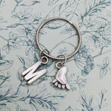 Feet keyring, new mom keychain, mum to be gifts, baby shower gifts, congratulations gifts, personalised keychain, mother's Day gifts,