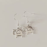 Elephant earrings, elephant jewellery, animal earrings, animal jewellery, elephant gifts, tribal earrings, tribal jewelry, animal lover gift