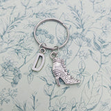 Shoe keyring, girl keyring, shoe lover gifts, bag charm, custom keyring, personalised keyring, teens, high heels, shoe designer gifts,