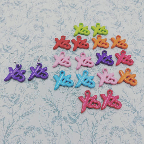 Quirky earrings, quirky jewellery, novelty earrings, positivity, positive, fun earrings, gift idea, secret santa, kawaii jewelry, gift ideas