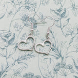 Heart earrings, heart jewellery, girlfriend gifts, secret santa, birthday gifts, gifts for her, anniversary gifts, stocking fillers,