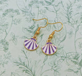 Seashell earrings, seashell jewellery, nautical earrings, cute earrings, cute gifts, seashell gifts, secret santa, stocking fillers,
