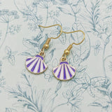 Seashell earrings, seashell jewellery, nautical earrings, cute earrings, cute gifts, seashell gifts, secret santa, stocking fillers,