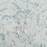 Angel wing earrings, guardian angel gifts, simple earrings, guardian angel earrings, secret santa, spiritual jewellery, stocking fillers,