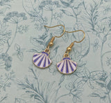 Seashell earrings, seashell jewellery, nautical earrings, cute earrings, cute gifts, seashell gifts, secret santa, stocking fillers,