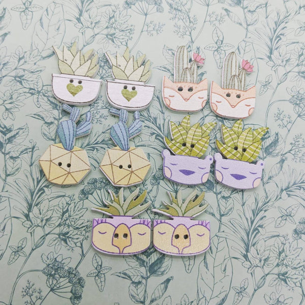 Cactus stud earrings, cactus themed, cactus lover gifts, cactus jewelry, plant earrings, plant gifts, gardening themed, fun earrings,