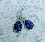 Blue earrings, blue jewellery, girl earrings, girl jewellery, charm earrings, charm jewellery, blue themed, birthday gifts, anniversary gift