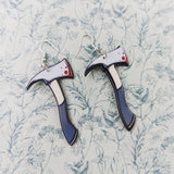 Weapon Inspired Earrings Perfectly Dark Gothic Statement Piece, gothic jewelry, gothic earrings, gothic gifts, weapon jewelry, horror theme