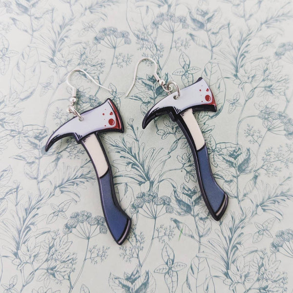 Weapon Inspired Earrings Perfectly Dark Gothic Statement Piece, gothic jewelry, gothic earrings, gothic gifts, weapon jewelry, horror theme