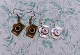 Camera earrings, photographer gifts, gifts for a photographer, photography inspired gifts, retro earrings,