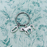 Horse Keyring, horse rider gifts, horse riding teacher gifts, horse themed, equine gifts, equestrian rider, horse lover gifts, bff gifts,
