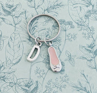 Ballerina keyring, ballerina gifts, ballet dancer, dance accessory, personalised gifts, kids bag charm, kids gifts, dance teacher gifts