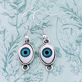 Eye earrings, evil eye gift, Wicca earrings, Wicca jewelry, pagan earrings, pagan jewelry, gifts for her, witch earrings, Halloween earrings