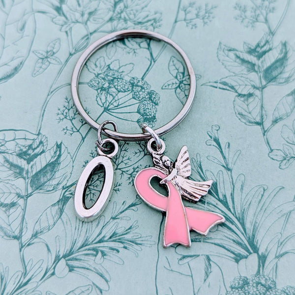 Breast cancer angel Keychain, pink awareness keychain, breast cancer, remembrance gifts, memorial Keychain, keepsakes, memorial gifts,