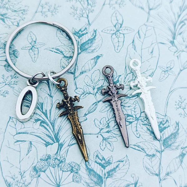 Dagger keychain, sword keychain, vikings keyring, nerd gift, nerd keychain, gamer keychain, gamer gifts, Viking gifts, fantasy gift,
