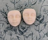 Face stud earrings, mask earrings, gifts for actress, gifts for artist, artist inspired earrings, theatric inspired gifts, theatre themed