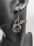 Dragon earrings, dragon jewelry, fantasy inspired earrings, statement jewellery, gifts for a dragon lover, dragon charms, cosplay earrings